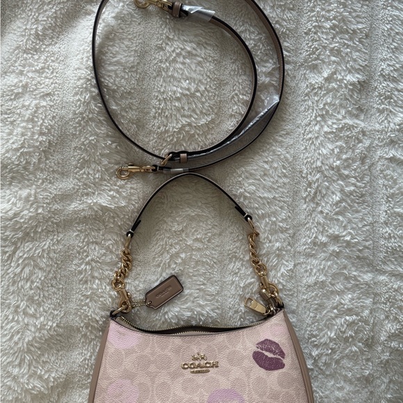 Coach Kiss Print Teri Shoulder Bag - Regular Size (NOT mini) - Picture 8 of 8